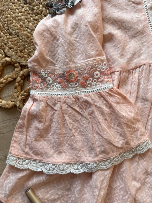 Blush Breeze Flared Kurti (Women)