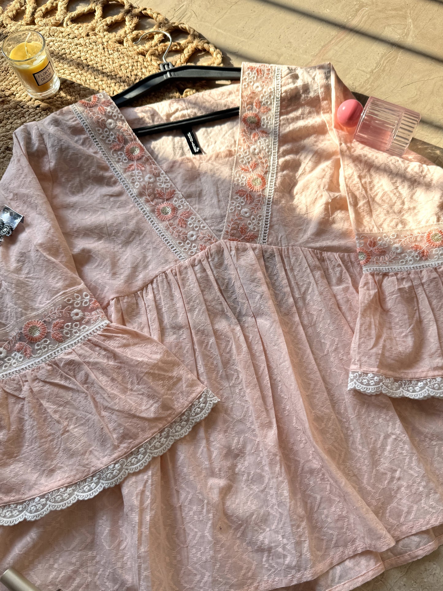 Blush Breeze Flared Kurti (Women)