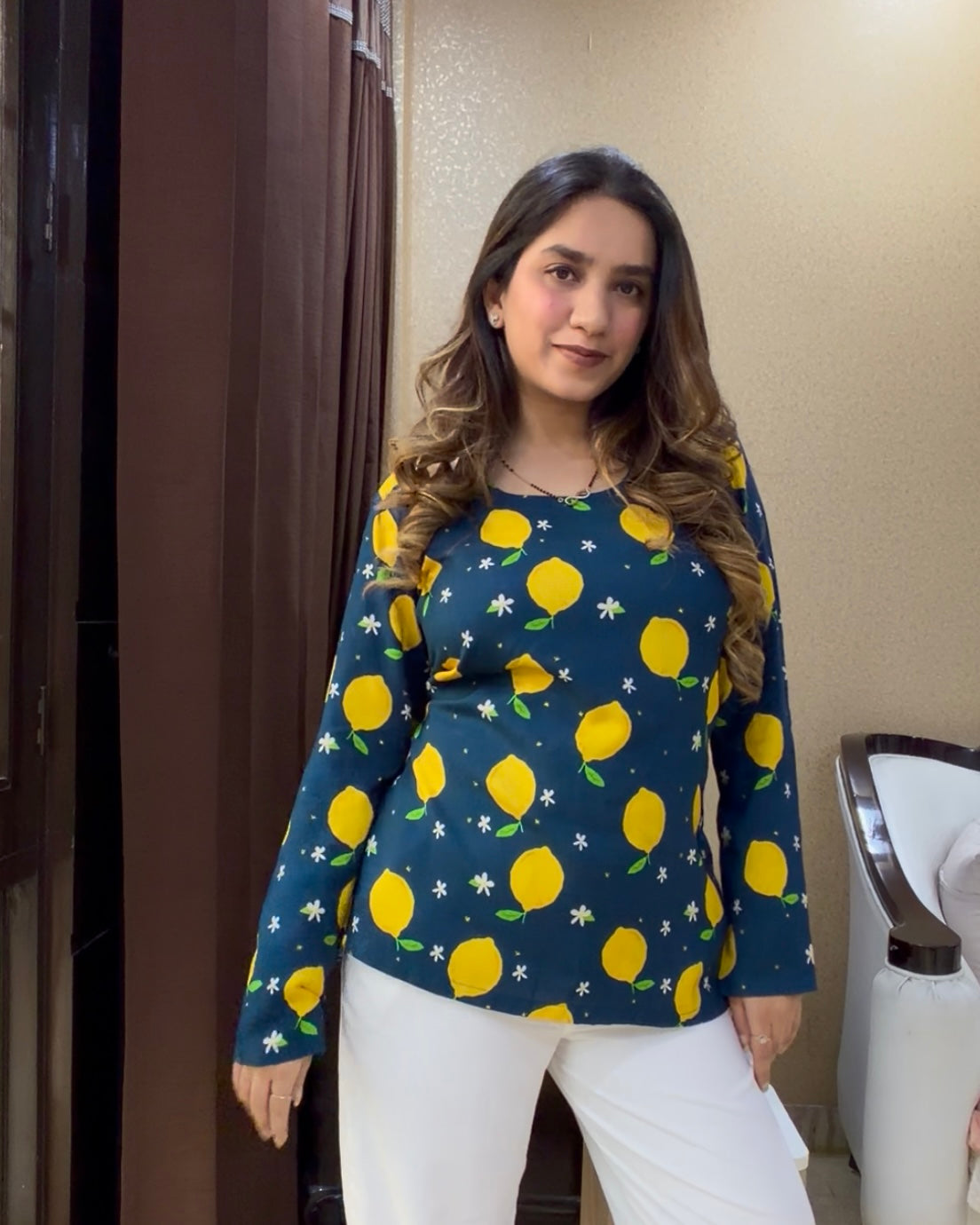 Nimbu Pop Short Kurti (women)