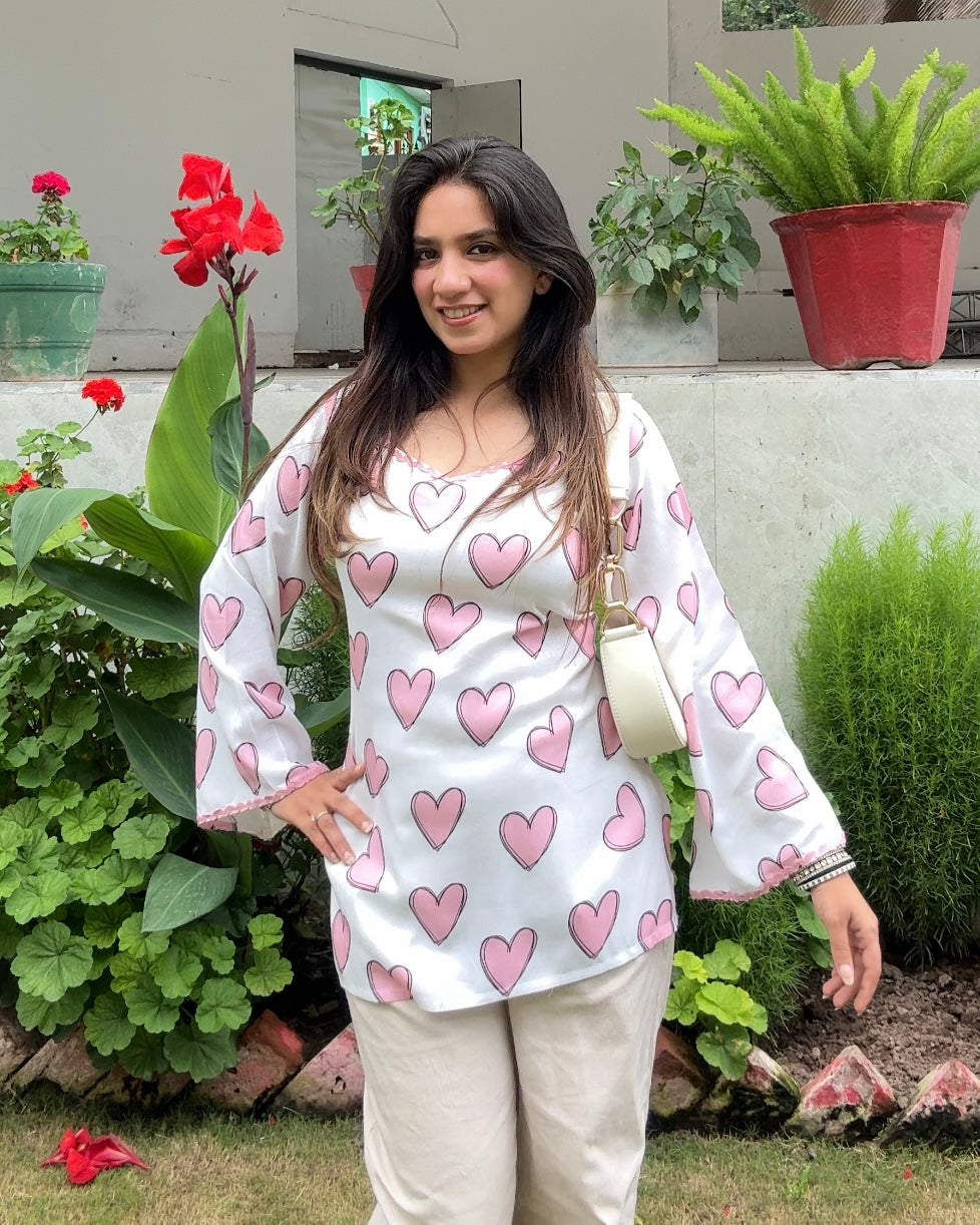 Ishq Short Kurti (Women)