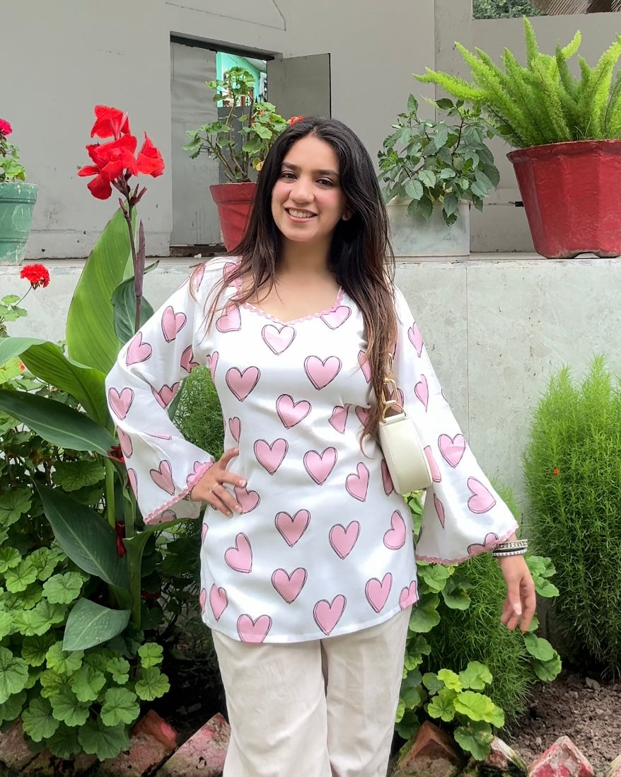 Ishq Short Kurti (Women)