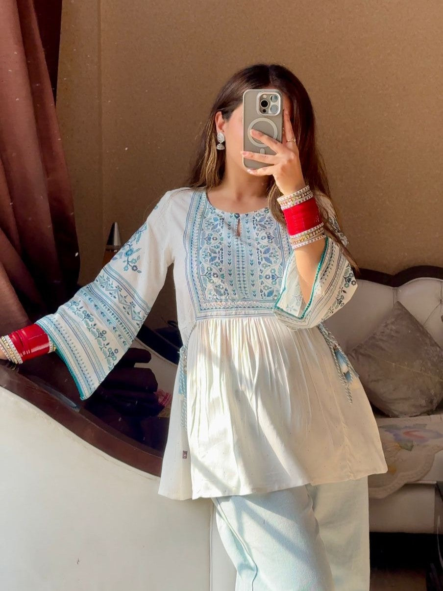 Neer Flared Kurti (Women)